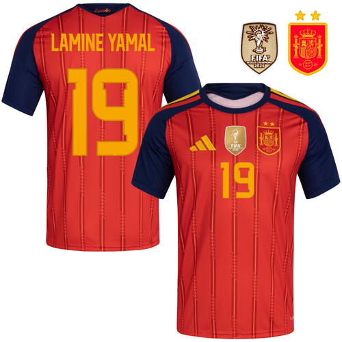 Spain World Cup Champions 2026 Jersey 2 Stars - Lamin Yamal #19