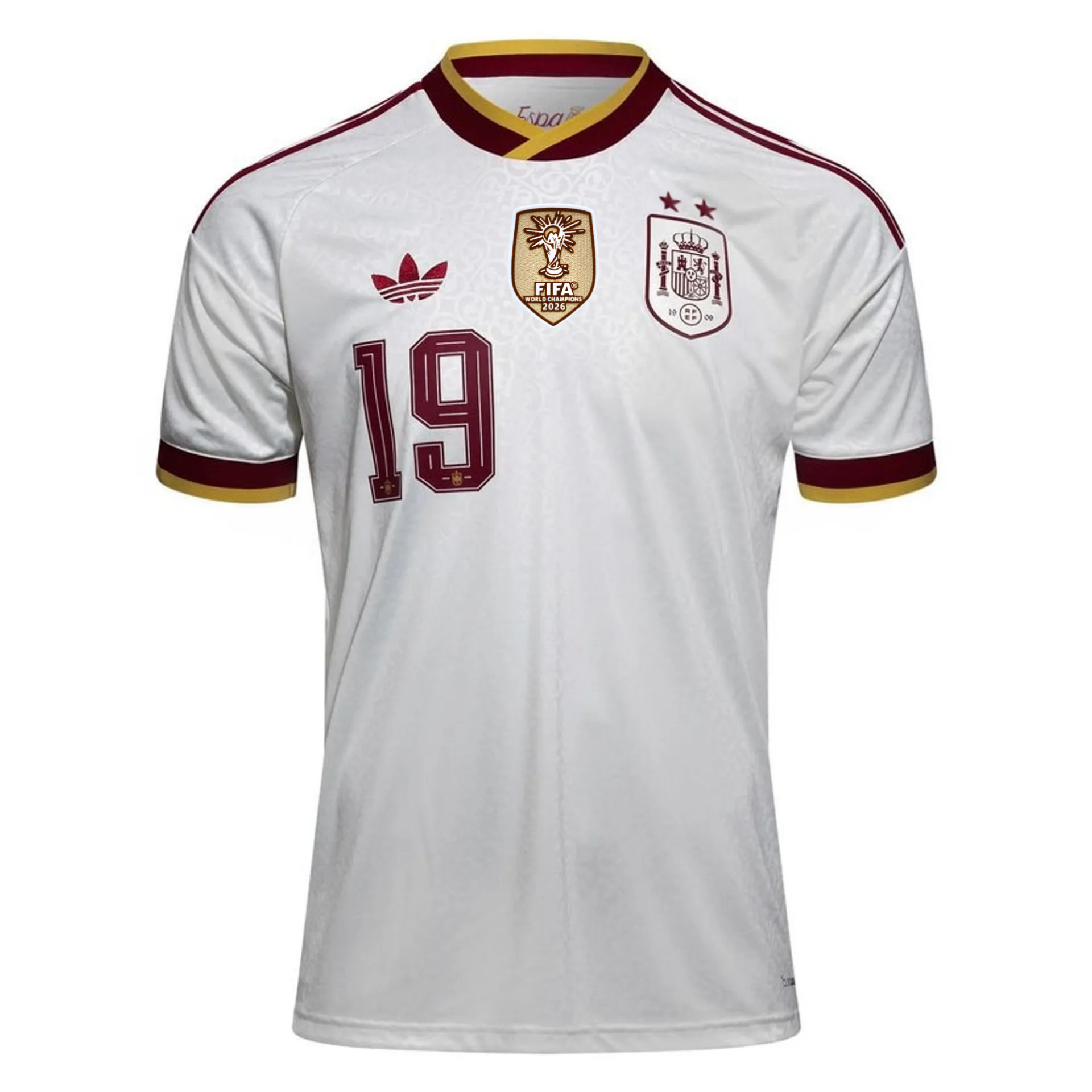 Spain World Cup Champions 2026 Jersey 2 Stars - Lamin Yamal #19